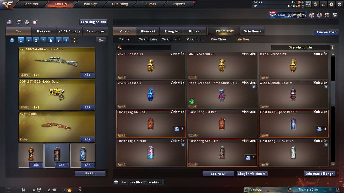 shop acc cf uy tin gia re